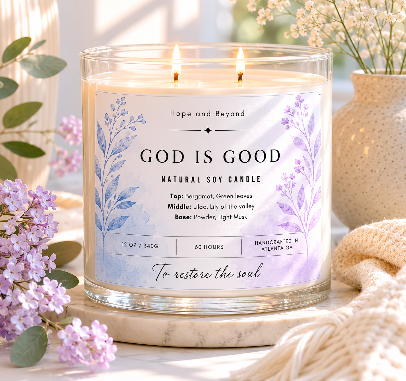 God is Good Candle