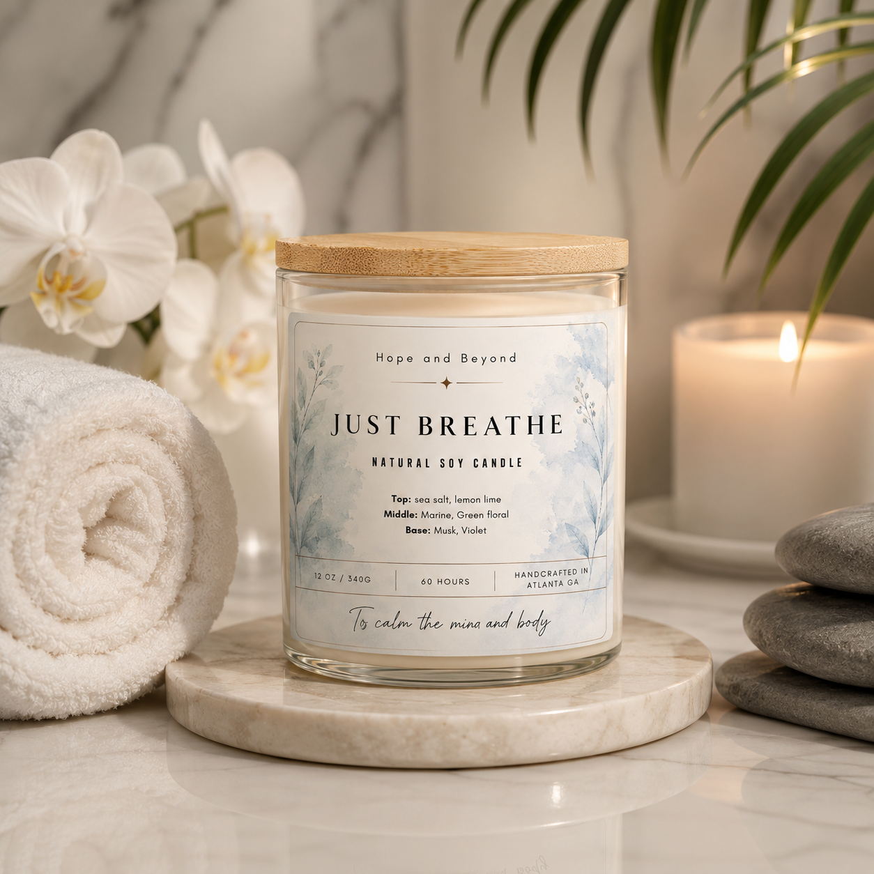 Just Breathe Candle